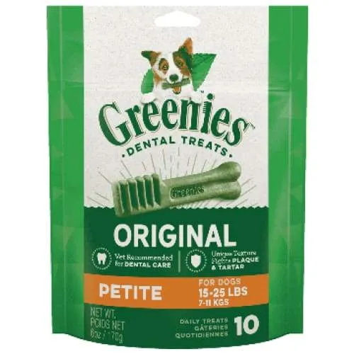 [20% OFF] Greenies Original Petite Dog Dental Chews 6oz/12oz