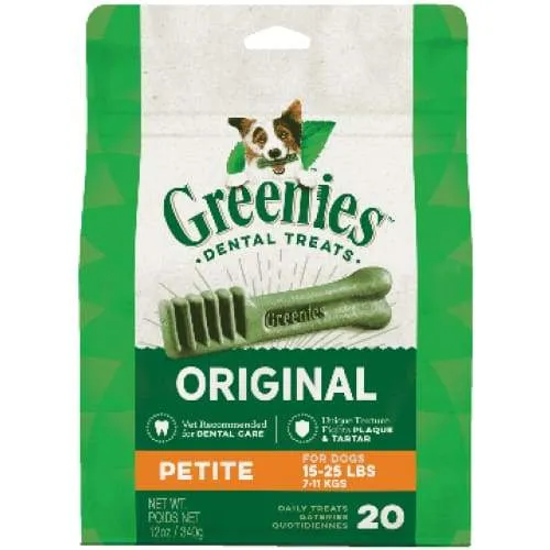 [20% OFF] Greenies Original Petite Dog Dental Chews 6oz/12oz