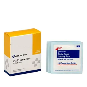 2"X2" Sterile Gauze Pads, 20 Per Box - W-90717