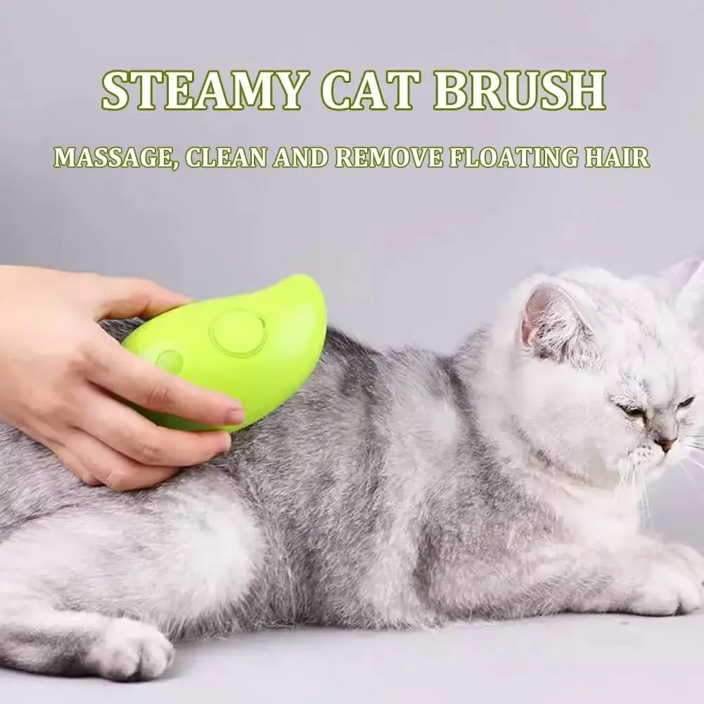 3 in 1 self-cleaning Massage Combs Effective cat steamy brush