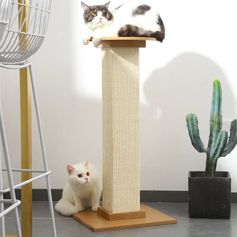 (83cm) Cat scratching post XXL sisal scratching post - beige