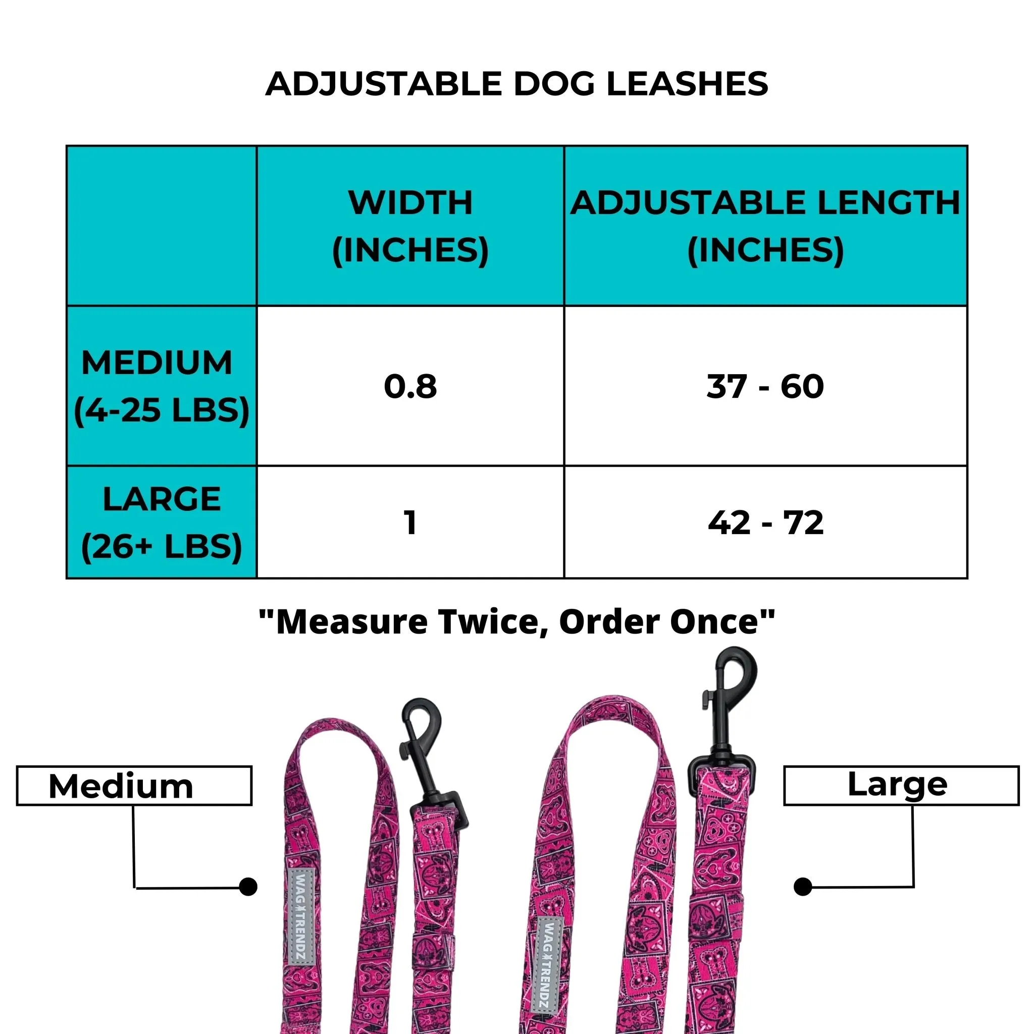 Adjustable Dog Leash | Camo Chic (SHēk) Hi-Vis
