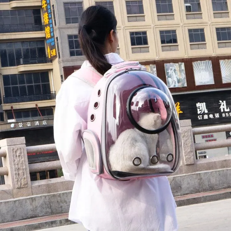 Astronaut Bubble Transparent Travel Backpack Cat Carrier