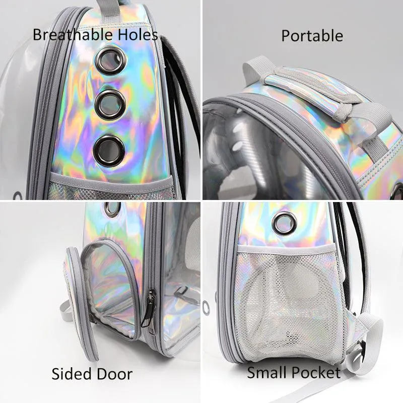 Astronaut Bubble Transparent Travel Backpack Cat Carrier
