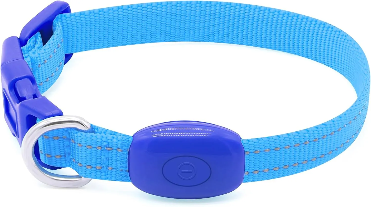 Candofly Light Up Dog Collar - Rechargeable Glowing Puppy Collar Dog Lights for Night Walking (X-Small, Blue)