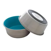 Dogit Stainless Steel Non-Skid Dog Bowl - Blue - 560 ml (19 fl.oz.)