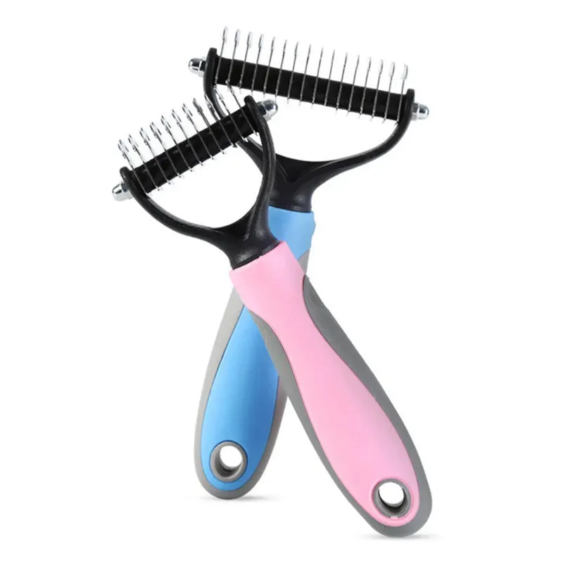 Double-Sided Pet Grooming Brush Tool