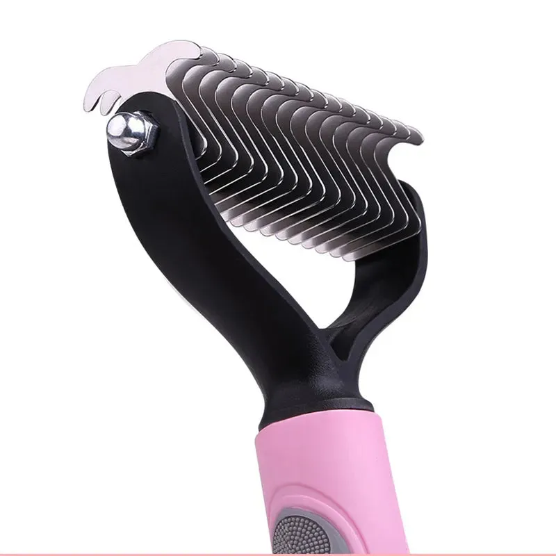 Double-Sided Pet Grooming Brush Tool