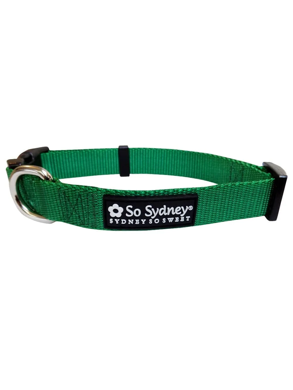 Green Adjustable Nylon Dog Collar for Small, Medium, or Large Dogs