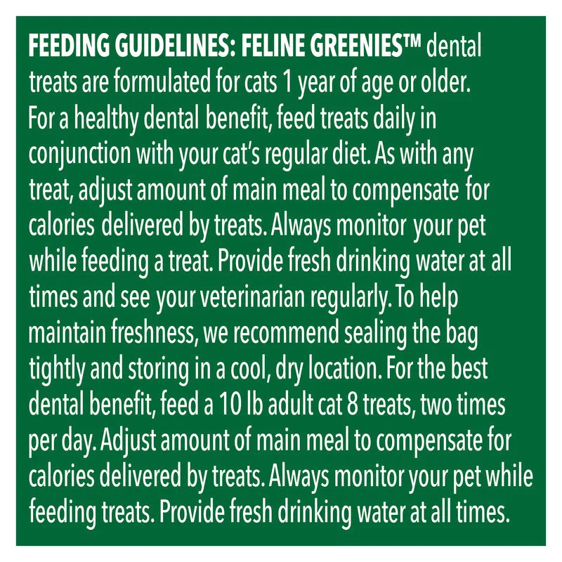 Greenies Dental Treats for Cats - Tuna Flavor (60g)