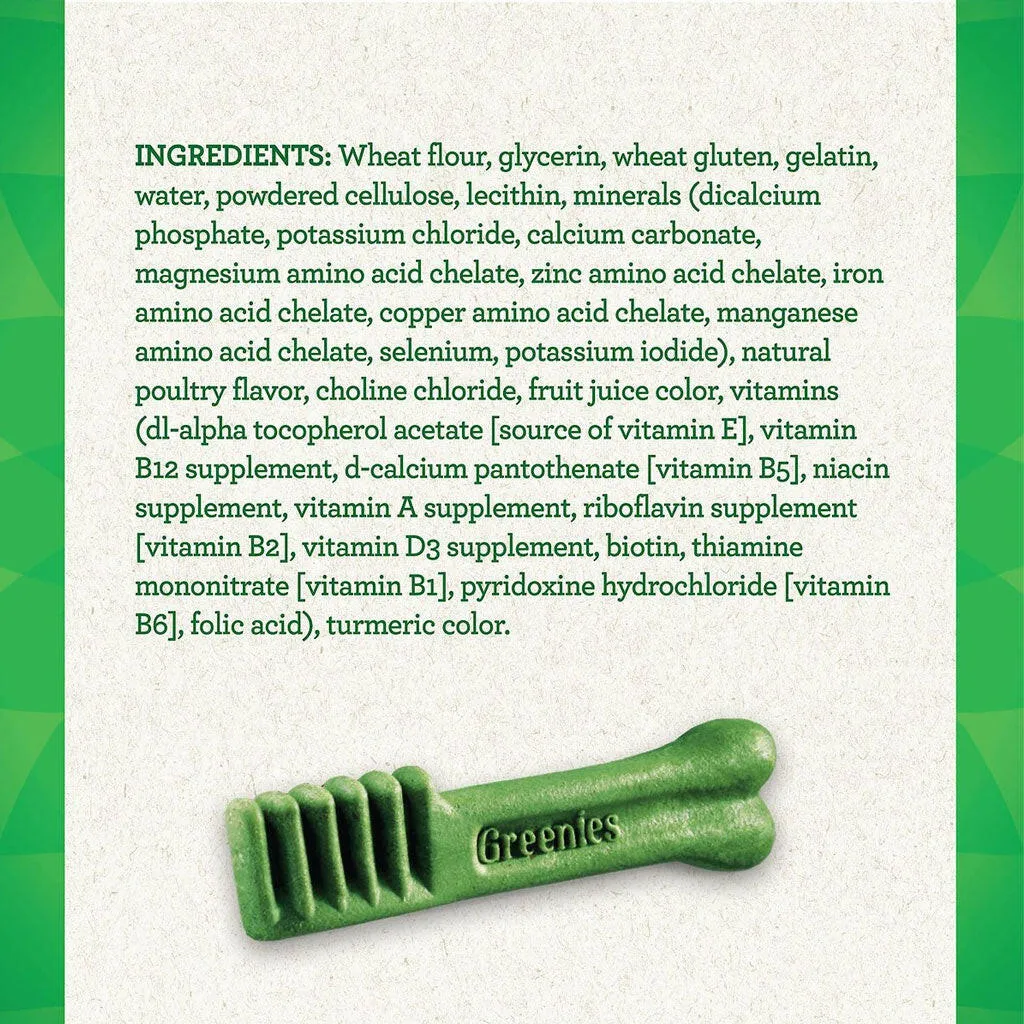 Greenies Original Dental Chews for Dogs, Treat-Pak, Petite