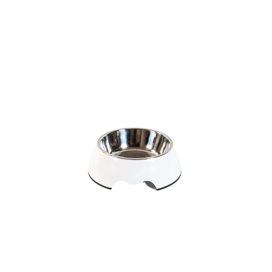 Houndztooth Chic White Bowl