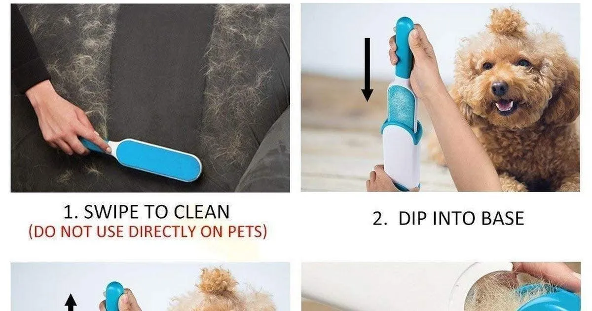 K Kudos Double-Sided Self-Cleaning and Reusable Lint Remover Pet Hair Dust for Clothing and Furniture