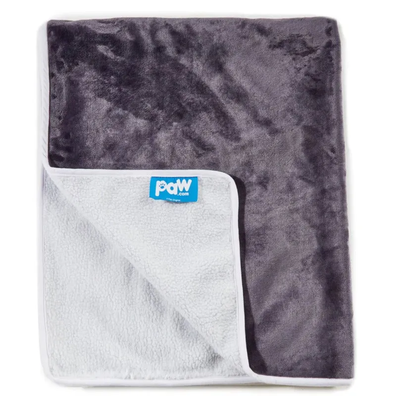 Paw Brands, PupProtector™ Waterproof Throw Blanket, Grey Velvet