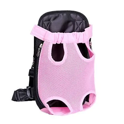 S 28*18cm purple Outdoor portable pet bag, breathable Mesh backpack for cats and dogs AZ19623