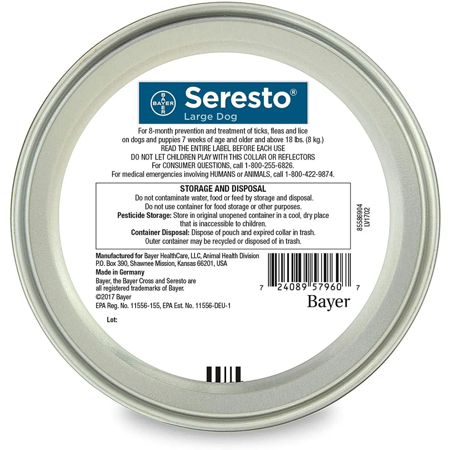 Seresto Flea & Tick Collar Large Dog 8 Month Protection