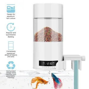 Shyfish Digital Automatic Fish Feeder – Aquarium Food Timer