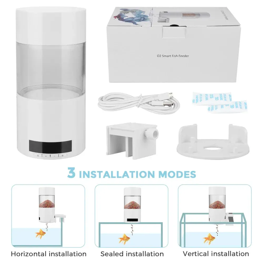 Shyfish Digital Automatic Fish Feeder – Aquarium Food Timer