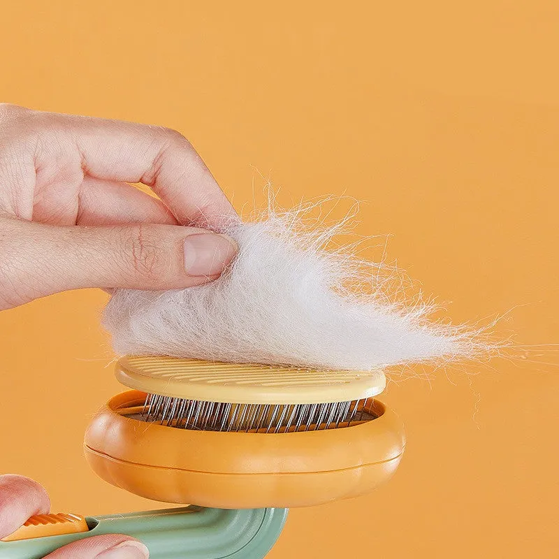 SleekGroom Self-Cleaning Cat Brush - The Nevermore Pet Grooming Supplies
