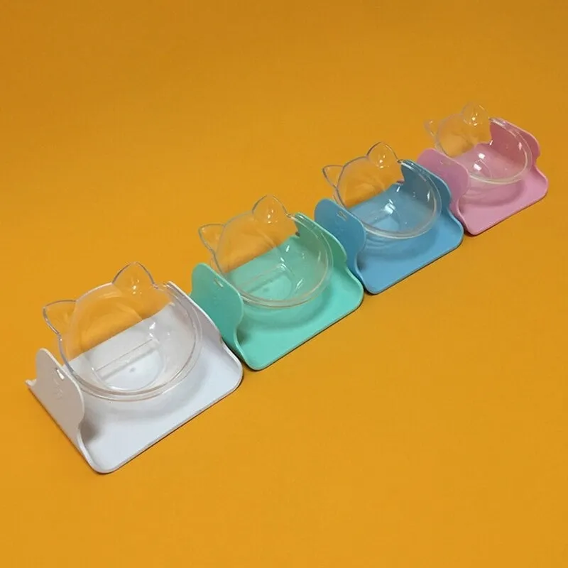 Tilted Raised Food Bowl