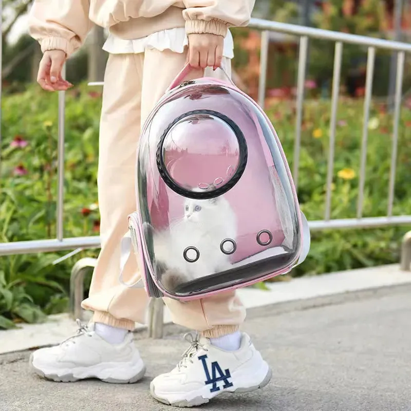 Transparent Capsule Bubble Pet Backpack