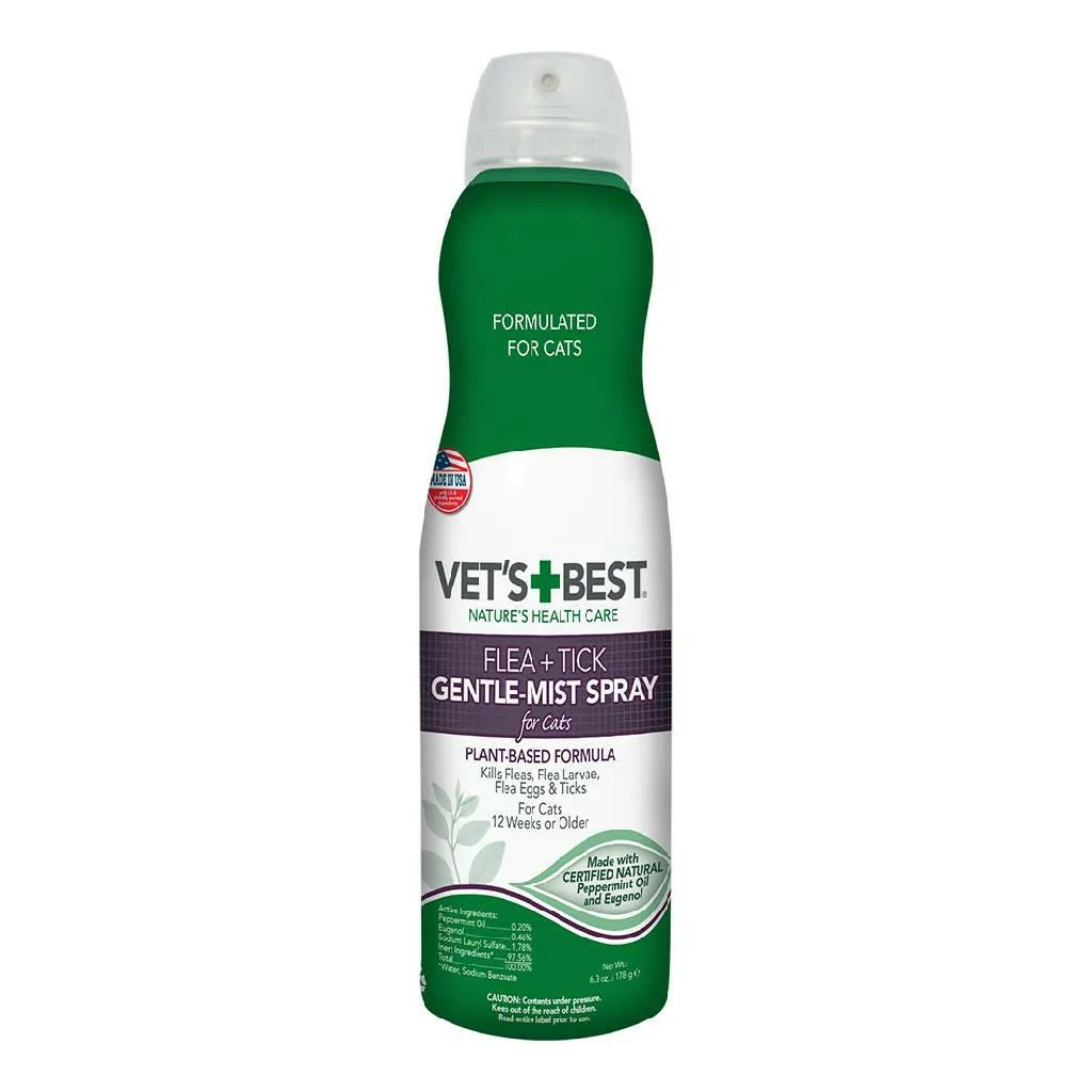 Vet's Best Flea   Tick Gentle Mist Spray for Cats (6.3 oz)