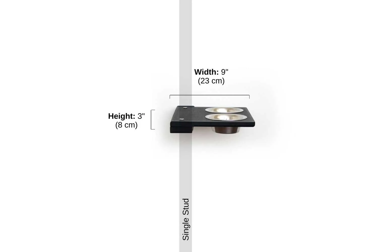 Wall-Mounted Cat Feeding Shelf - by Catastrophic Creations